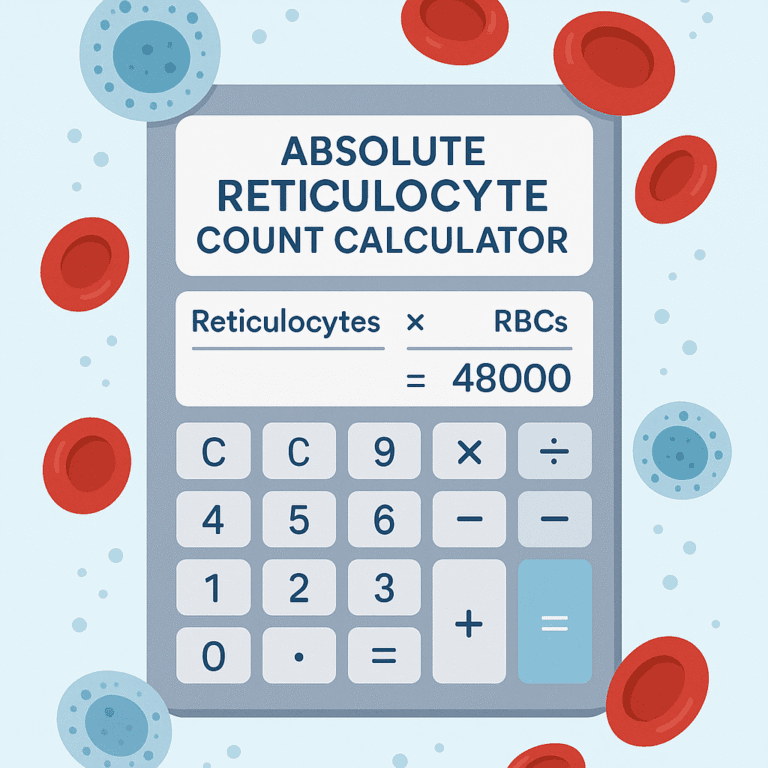 Absolute Reticulocyte Count Calculator